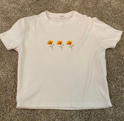 Brandy Melville brandy 3 flower shirt 