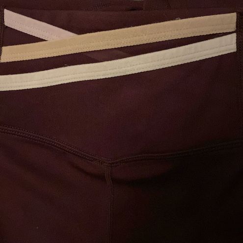 Fabletics Trinity Motion365 High Waisted 7/8 Legging Burgundy / Rosebloom  Large - $13 - From Milreca