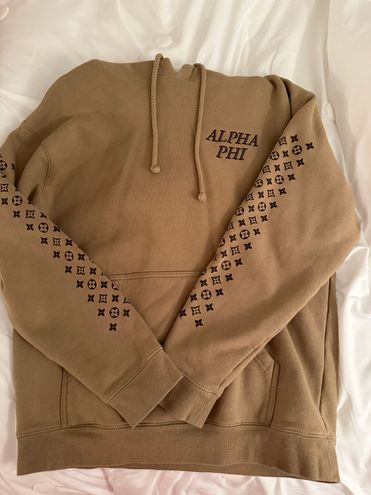 Independent Trading Co Alpha Phi Louis Vuitton Hoodie Brown Size