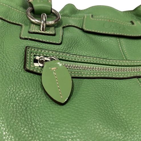 Coach Penelope Grass Green Ruffled Pebble Large Leather Tote Shoulder Bag  Purse - $117 - From Sarah
