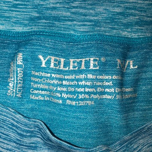 Yelete full length yoga/athleisure ombré leggings Size L - $18