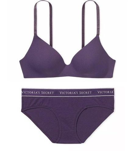 Victoria's Secret Lightly Lined Ribbed Wireless Bra & Panty Set