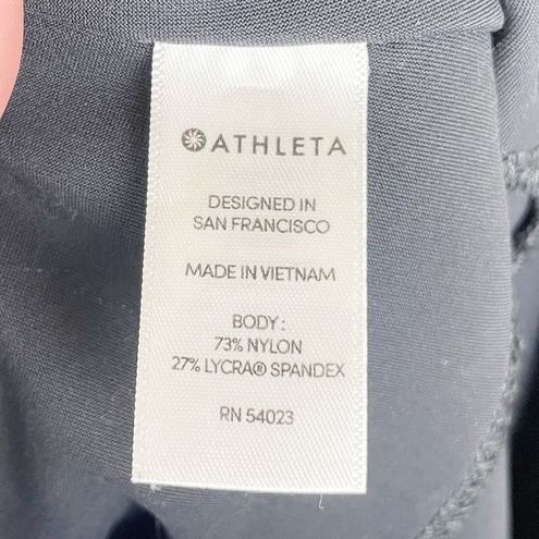 Athleta Stellar Tight Pants Leggings Black Navy Blue Two Tone