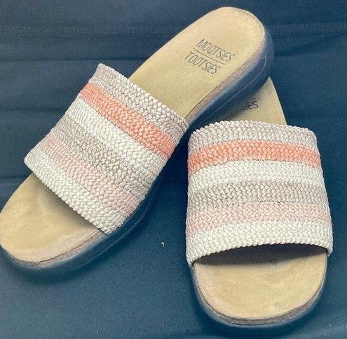 Mootsies Tootsies Mootsie Tootsie Size 7M Multicolored Woven Slide