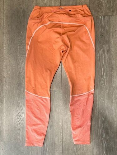 NWOT Nike Dri-FIT Leggings Icon Clash Coral - Size XL