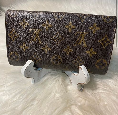 Louis Vuitton LV Monogram Coated Canvas Adèle Wallet - Brown