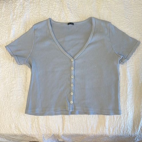 Brandy Melville Ribbed Button Up