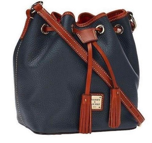 As Is Dooney & Bourke Pebble Leather Kendall Drawstring Bag 