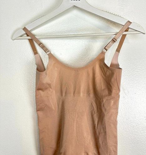 Spanx OnCore Open-Bust Mid-Thigh Shaper Bodysuit in Soft Nude Size