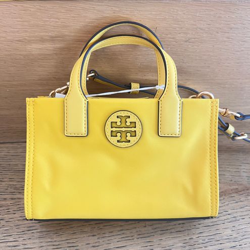 Tory Burch Women's Leather Handbag - Yellow - One Size