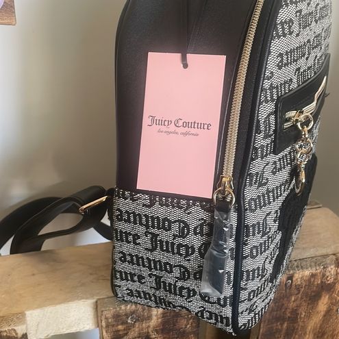 Juicy Couture Backpack Black/Beige zip paparazzi bag New Sz OS - $71 New  With Tags - From Earlisha