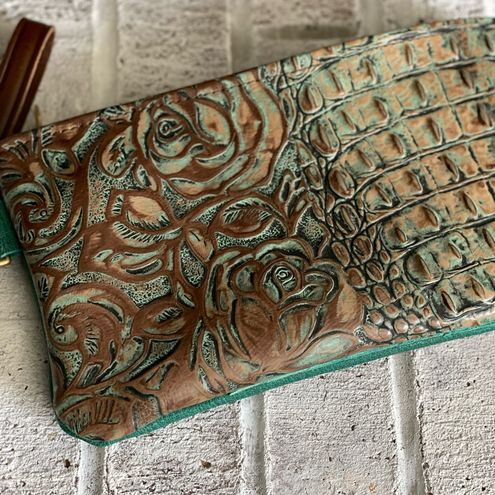 Rose Gold Cowhide Wristlet/Clutch - ShopperBoard