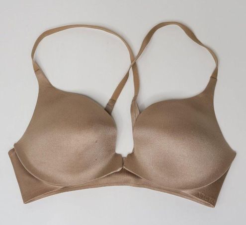 Victoria's Secret Front Close Racerback Push-Up Bra - 34C Tan