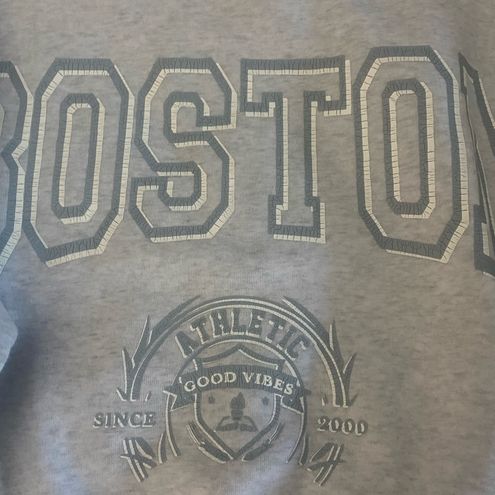 Forever 21 Cropped Fleece Pullover BOSTON OX NWT Gray Size XL - $14 (53%  Off Retail) New With Tags - From Janis