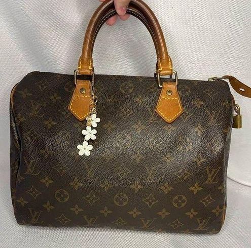 Louis Vuitton Speedy 30 Monogram Handbag with #318 Lock and Two Keys