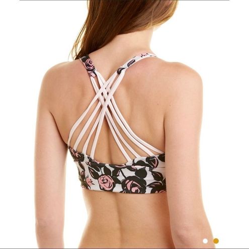 Wildfox NWT Sweat Chris Abstract Roses Strappy Sports Bra Top Size L - $38  - From Diana