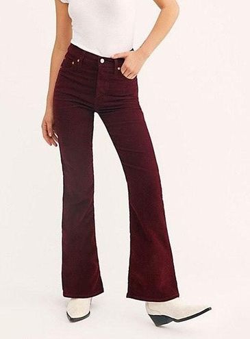 Levi's corduroy Ribcage Flare Jeans Red Size 28 - $56 (42% Off Retail) -  From Tay