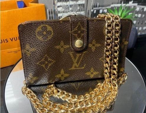 Louis Vuitton Monogram French Purse Kiss-lock Wallet, Women's