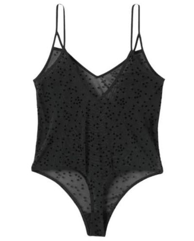 Colsie Women's Star Print Stretchy Sheer Bodysuit, Black - $7 New With Tags  - From Alejandra