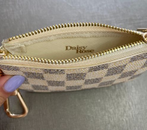 Daisy Rose Checkered Keychain Wallet Tan - $15 (57% Off Retail) - From  Nicole