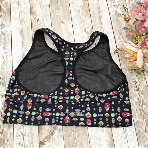 Victoria's Secret VSX Jewels Gems Sports Bra M Black Size M - $23 - From  Beadsatbp