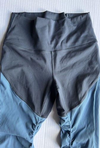 Zyia Active Leggings Storm Parallel Lux Blue Gray Ruched Size 4 Small High  Rise - $19 - From Liz