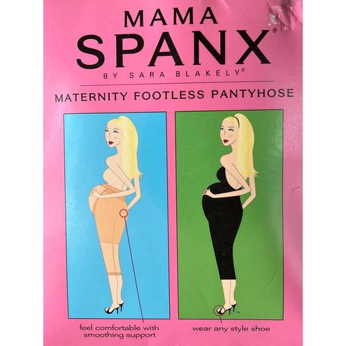 Spanx Mama Womens Maternity Pregnant Footless Pantyhose D Nude