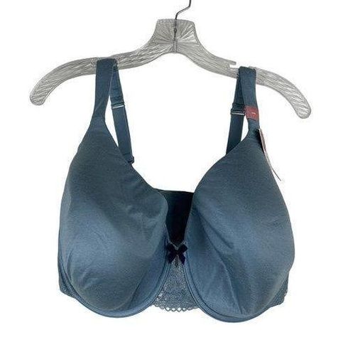 Cacique 44H Lightly Lined Full Coverage Bra Blue Intuition