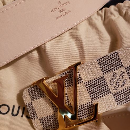 Louis Vuitton New Azur Belt Size 90 - 6/8 Dress 27 Pants White