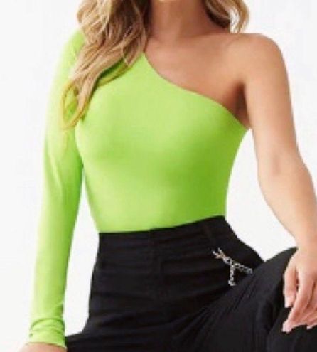 Forever Neon Green One Shoulder - $11 (26% Off New With Tags - Morgan