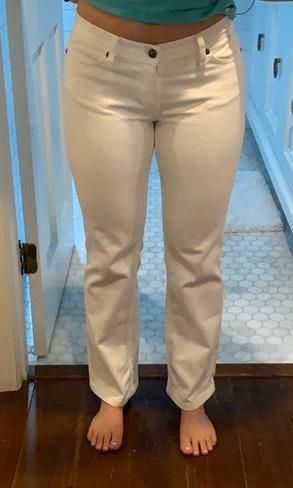 Tory Burch Bootcut White jeans Size 27 - $30 (57% Off Retail) - From Breland