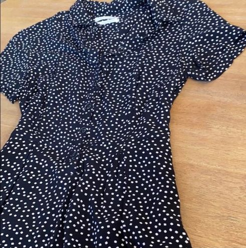 Uo bellina outlet button-down shirt romper