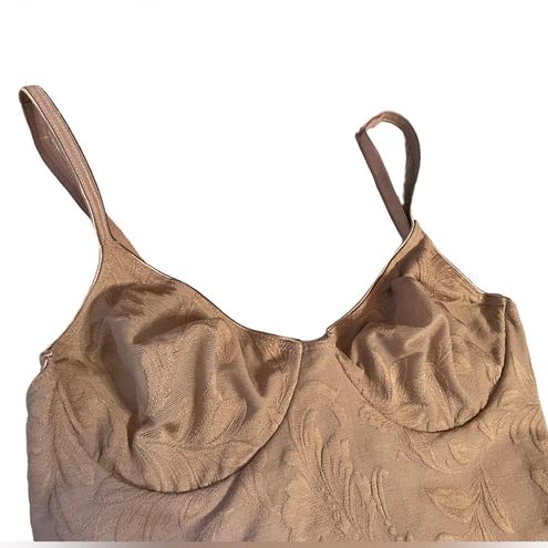 Olga Vintage Beige Damask Contouring Shapewear Lingerie Intimates Bra  Bodysuit Size undefined - $41 - From Veronica