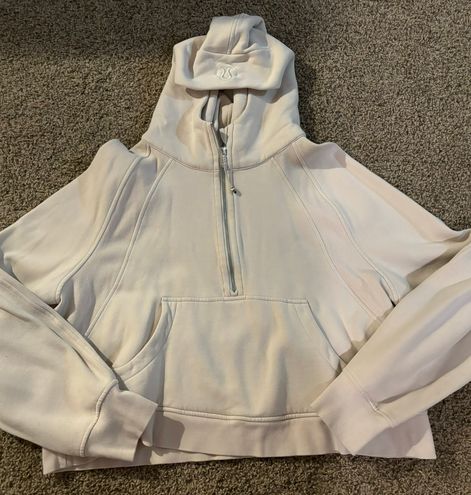 NEW Lululemon Scuba Oversized Half-Zip Hoodie Natural Ivory Size