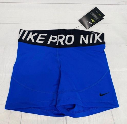Nike 3” Pro Spandex Shorts Blue Size M 