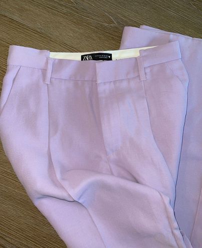 Zara Trousers Purple Size: XS