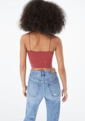 Aeropostale Aéropostale Seriously Soft Cropped Bungee Cami Red