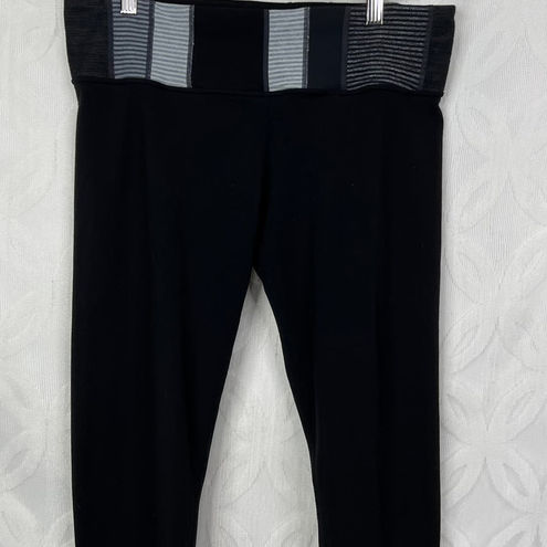 Lululemon Wunder Under Pant Black Quilting Winter Size 10