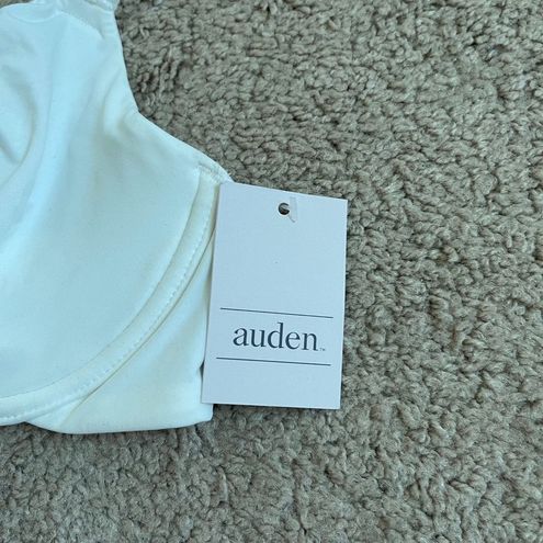 NWT white cream Auden bra size 32C unlined Demi coverage