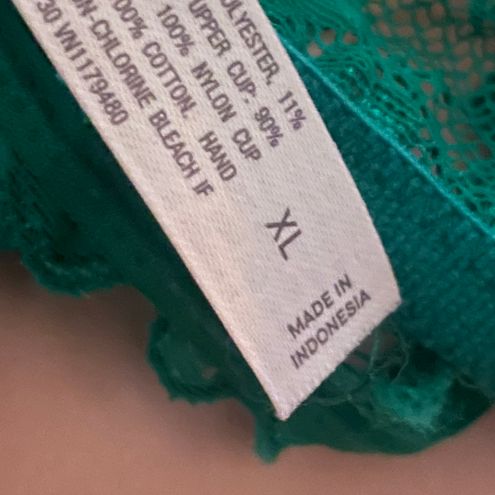 Auden Green Lace Bralette Size XL - $16 - From Valerie