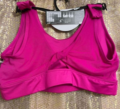  Avia Activewear Orchid Glow Twist Back Sports Bra