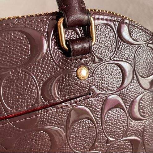 Buy Coach Signature Debossed Patent Leather Mini Sierra Satchel