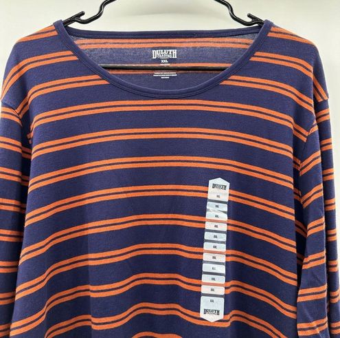 Duluth Women's Longtail T Long Sleeve Crew Neck Striped Tee Shirt Size XXL  - $28 New With Tags - From Amber