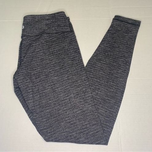 Lululemon Variegated Knit Gray Wunder Under Leggings Size 10 - $45