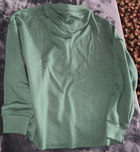 Aerie Sunday Soft Lace Up Sweatshirt in Sycamore Green - $39 (35