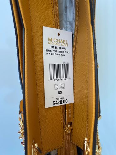 Michael Kors MK Jet Set Travel Large X Chain Shoulder Tote -Vanilla  Multiple - $179 (58% Off Retail) New With Tags - From Kash