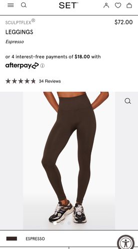 SCULPTFLEX® LEGGINGS - ESPRESSO