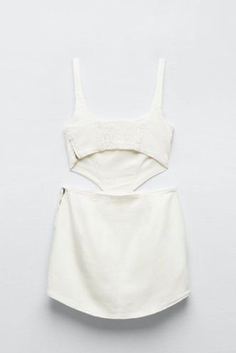 ZARA Denim Corset Dress White Size XS - $50 (23% Off Retail) - From Brindley