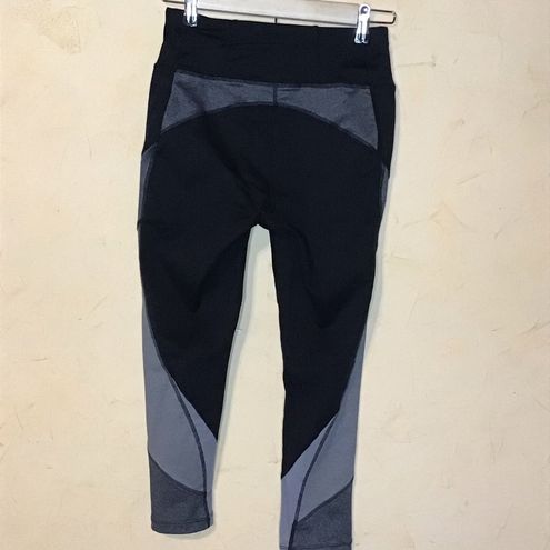 Avia RUNNING FITTED ATHLETIC BLACK GRAY LEGGINGS WOMENS SIZE XS - $12 -  From allison