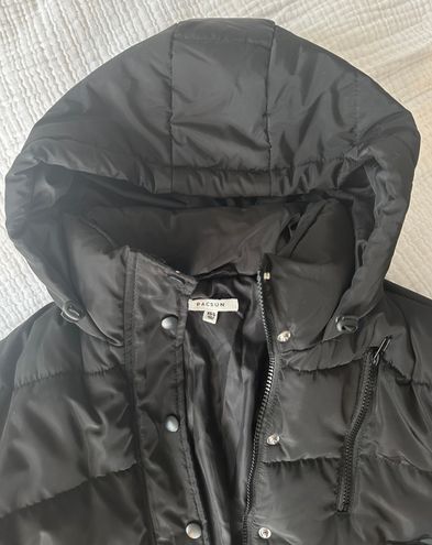 PacSun Black Hooded Puffer Jacket - $40 (39% Off Retail) - From Caroline